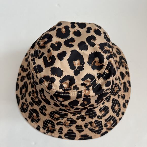 Loeffler Randall Leopard Bucket Hat One Size Soft Fabric Outdoors Casual - Picture 3 of 7